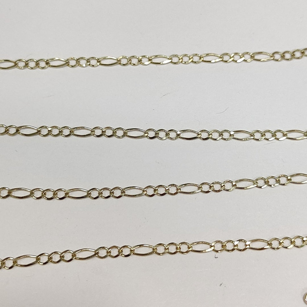 CADENAS TEJIDO 3X1 ORO 10K 50 CM 4.1 GR (NUEVO)