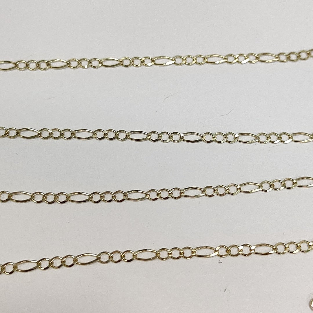 CADENAS TEJIDO 3X1 ORO 10K 50 CM 4.1 GR (NUEVO)