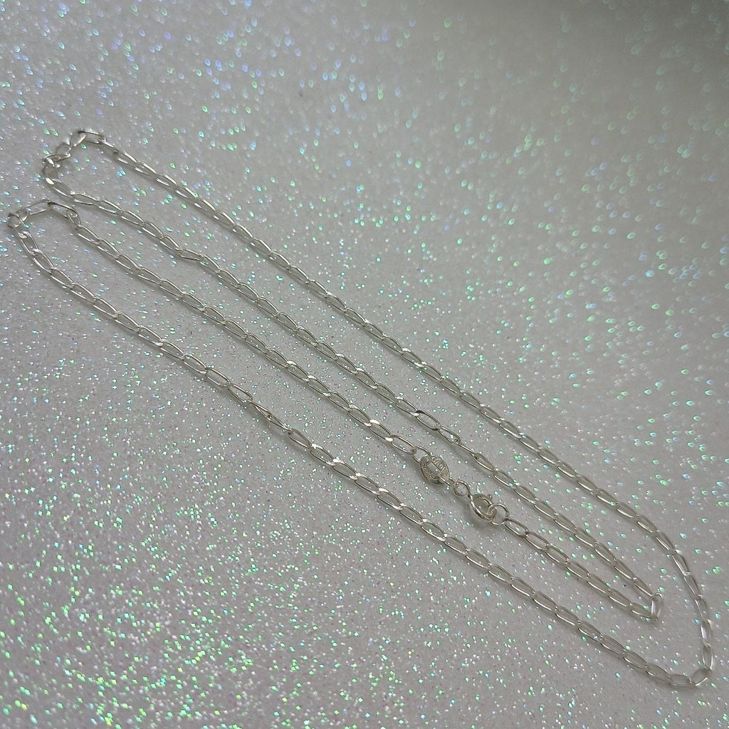 CADENA TEJIDO ESLABONES PLATA .925 55 CM 2.9 GR (NUEVO)