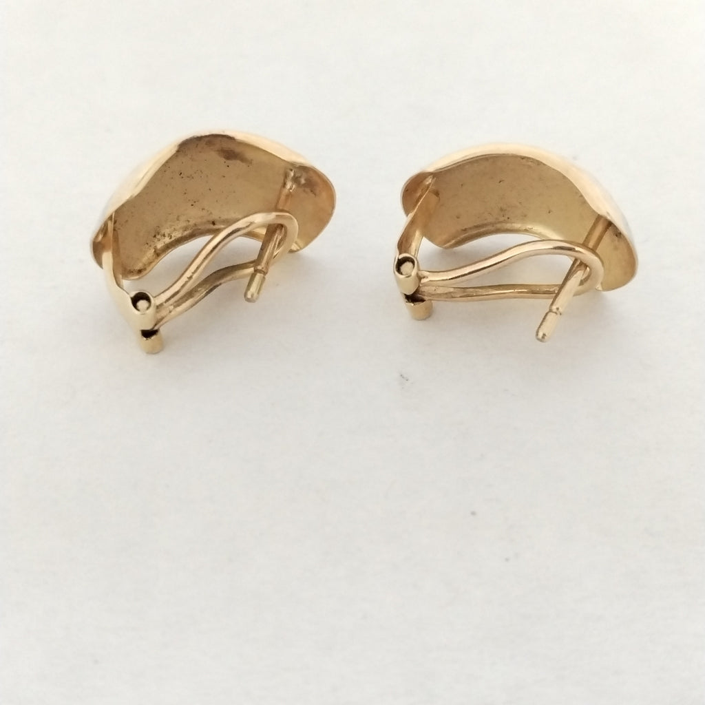 ARETES PAR ORO COMBINADO 14 K 2,70 GRMS (SEMINUEVO)