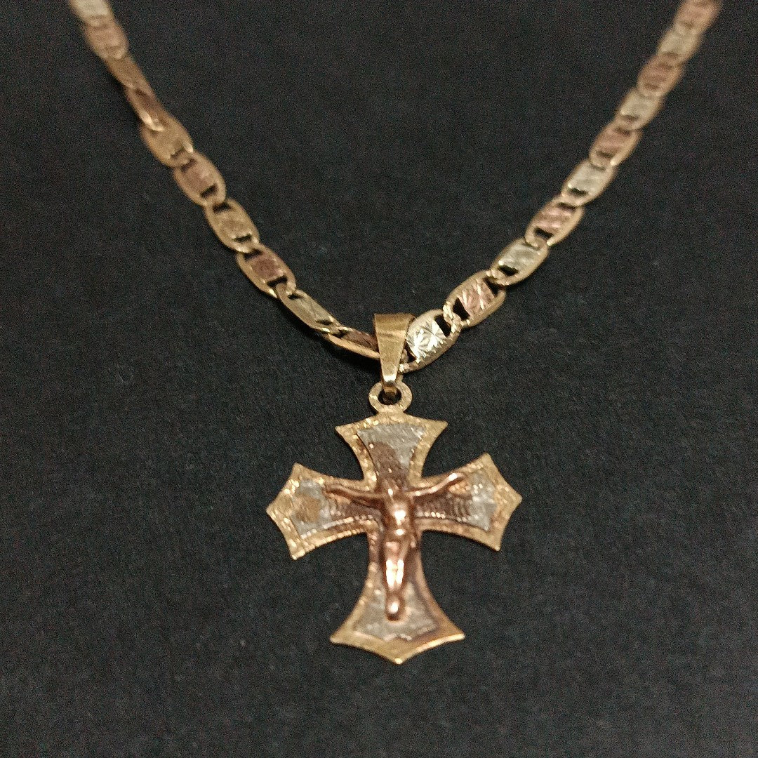 CADENA, CRUZ ORO 10 K 12 GRMS (SEMINUEVO)