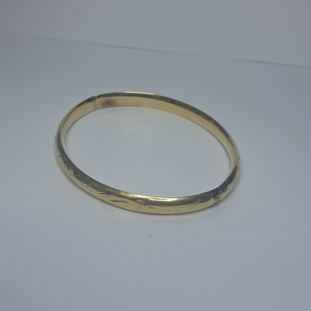 PULSERA RIGIDA ORO 14 K 7.5 GRMS (SEMINUEVO)