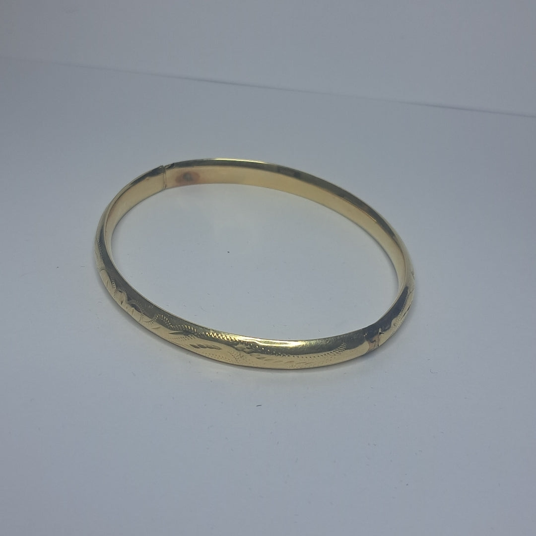 PULSERA RIGIDA ORO 14 K 7.5 GRMS (SEMINUEVO)