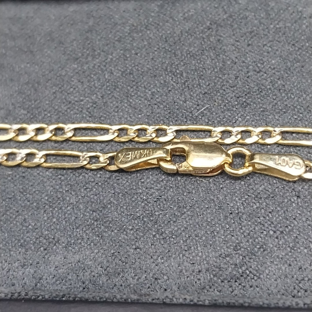PULSERAS TEJIDO 3X1 DIAMANTADO ORO 10K 18 CM 1.7 GR (NUEVO)