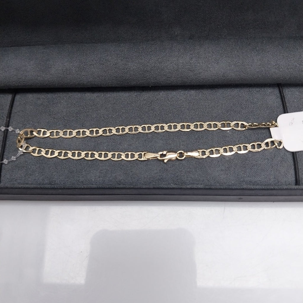 PULSERAS TEJIDO MARINERA ORO 14K 21 CM 3.4 GR (NUEVO)