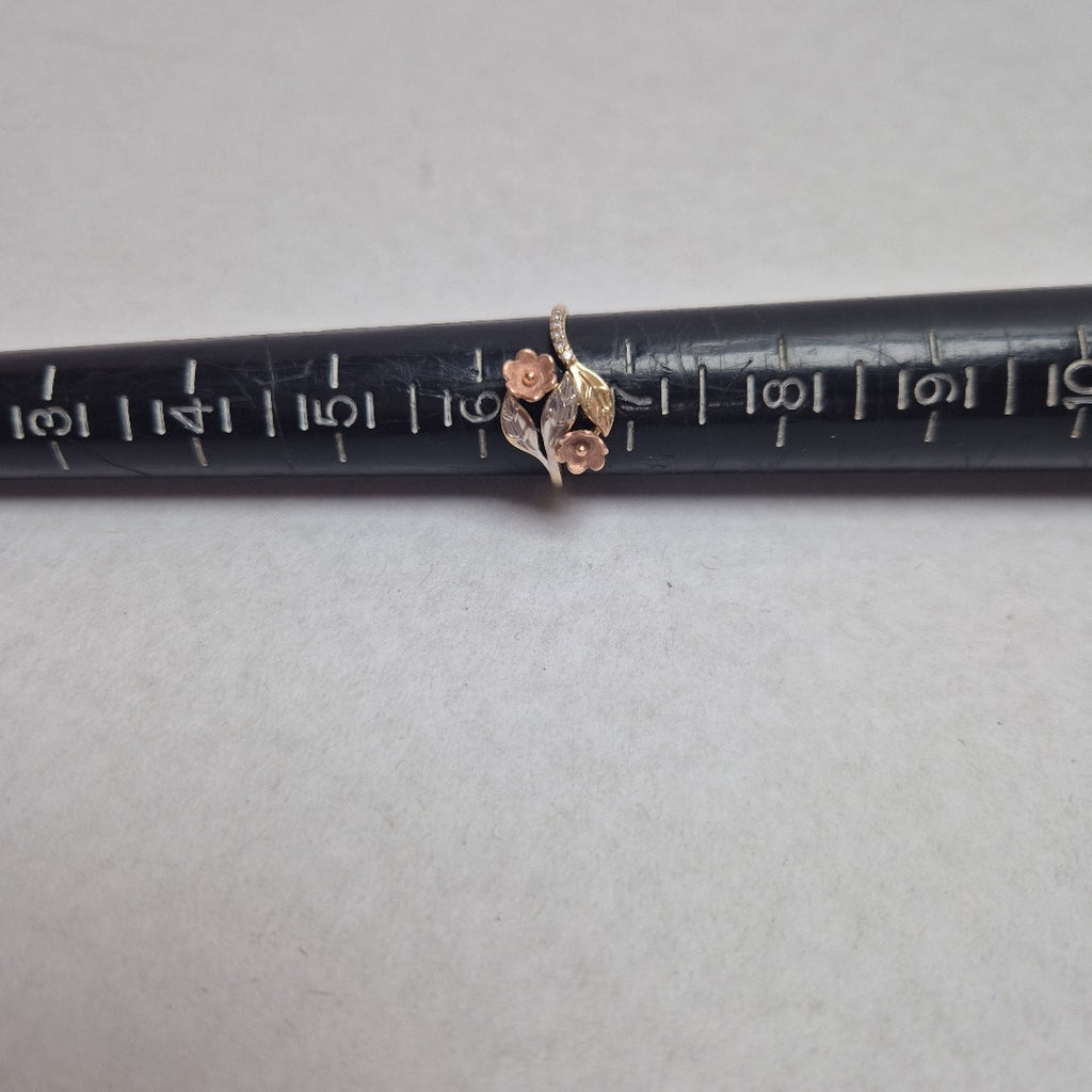 ANILLITO ORO, ORO COMBINADO 14 K 2.1 GRMS (SEMINUEVO)