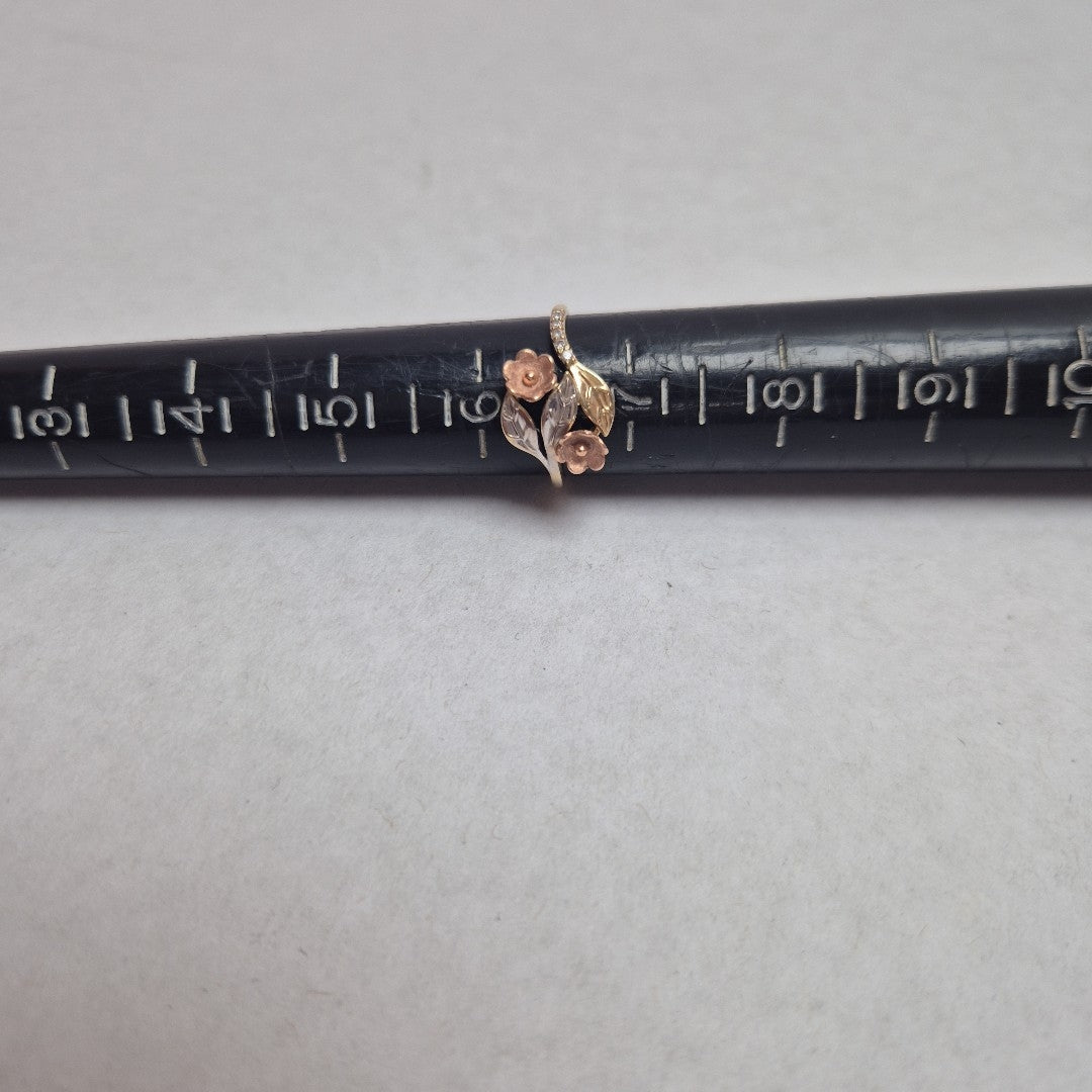 ANILLITO ORO, ORO COMBINADO 14 K 2.1 GRMS (SEMINUEVO)