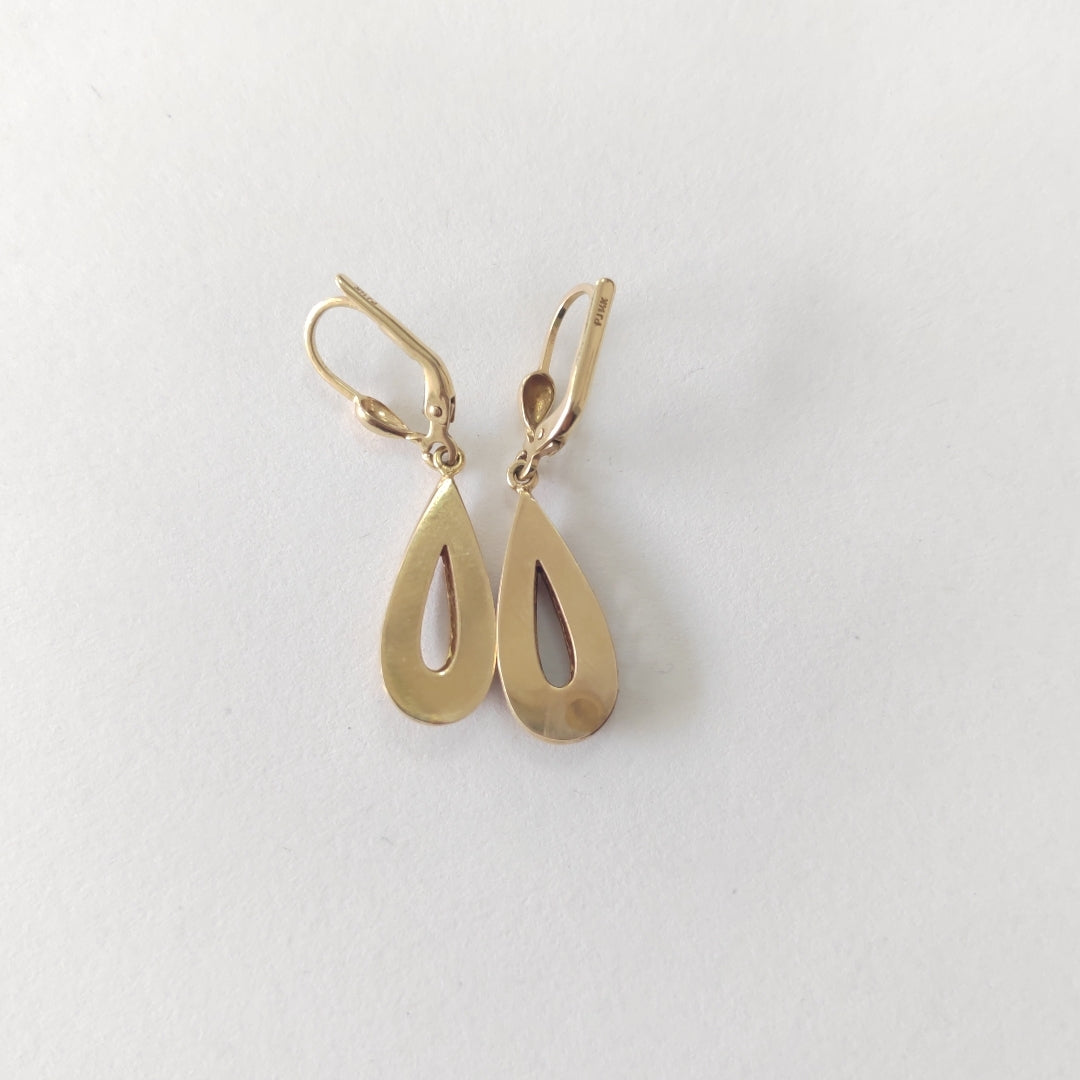 ARETES PAR ORO 14 K 3,20 GRMS (SEMINUEVO)