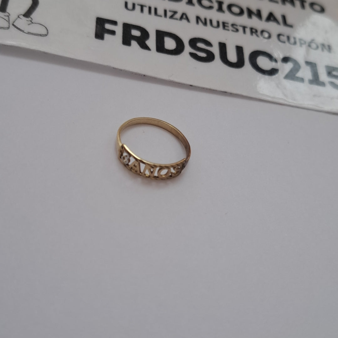 ANILLITO ORO 10 K 0.7 GRMS (SEMINUEVO)