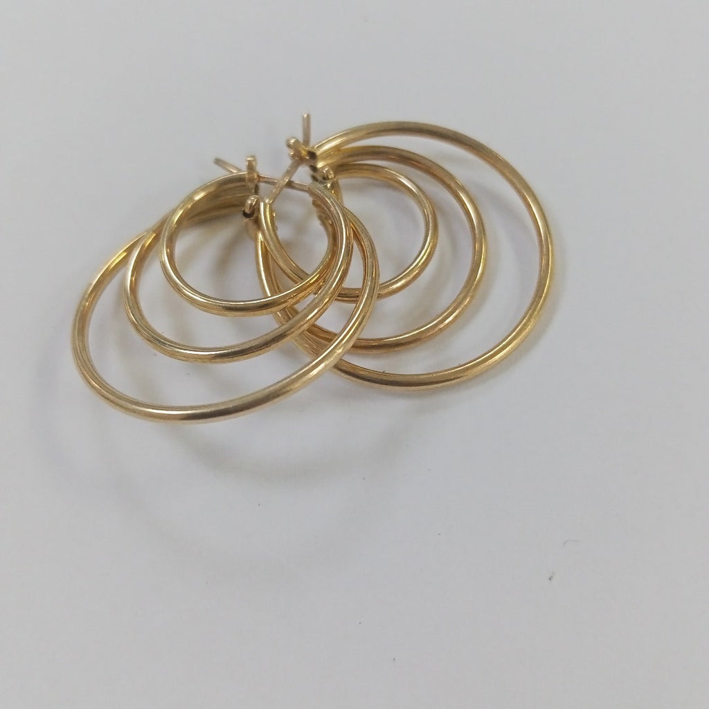 ARRACADAS PAR ORO 14 K 4.5 GRMS (SEMINUEVO)