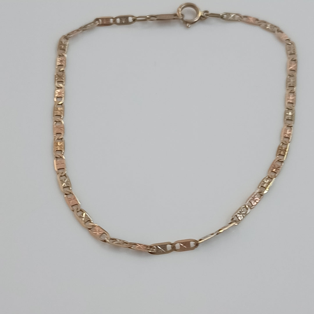 PULSERA ORO, ORO COMBINADO 10 K 1.2 GRMS (SEMINUEVO)