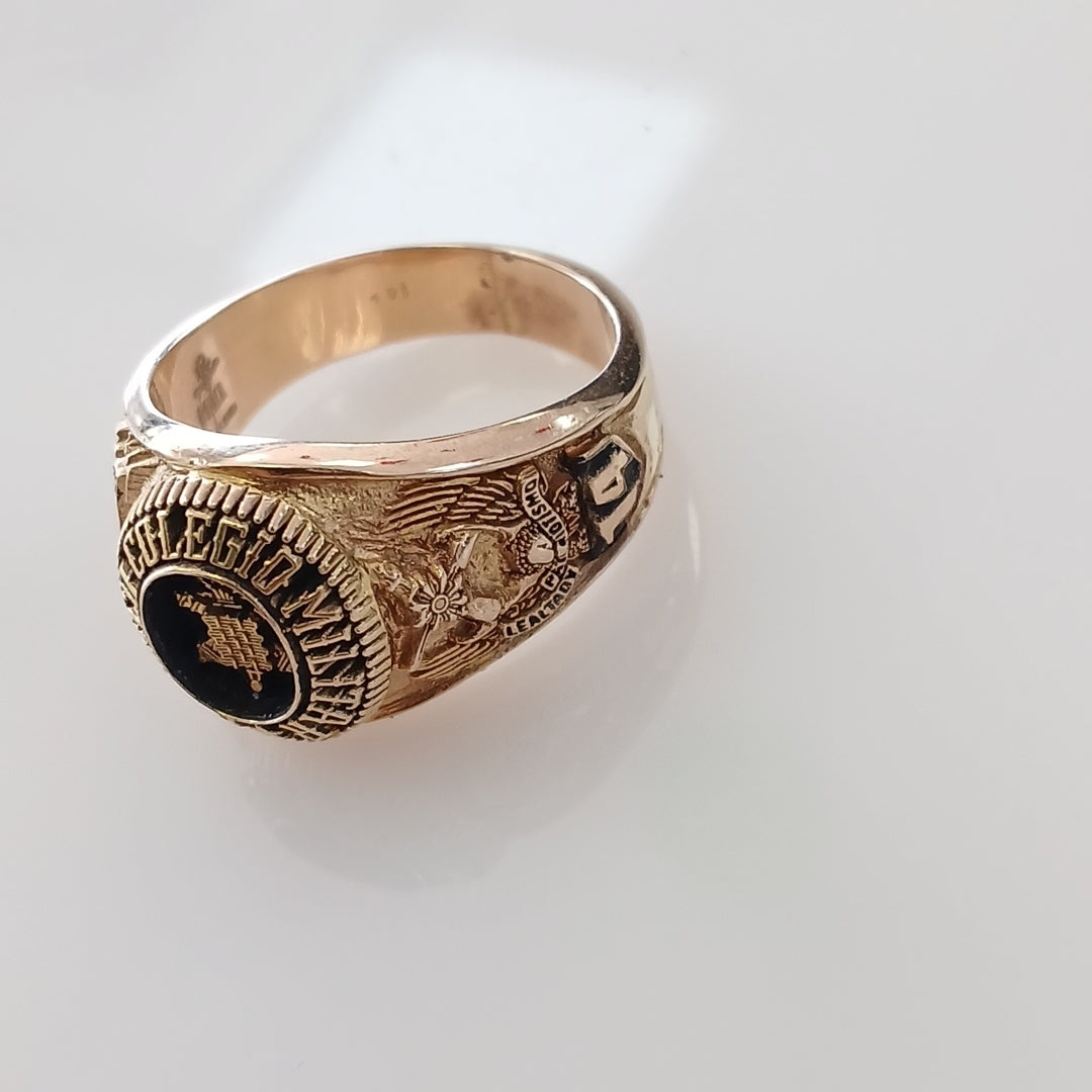 ANILLO DE GRADUACIÓN ORO 14 K 11 GRMS (SEMINUEVO)