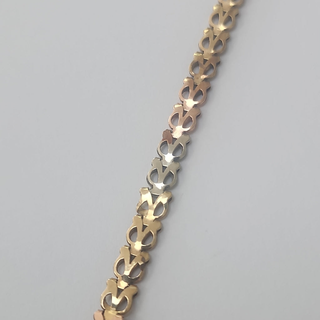 PULSERA ORO COMBINADO 14 K 4,40 GRMS (SEMINUEVO)