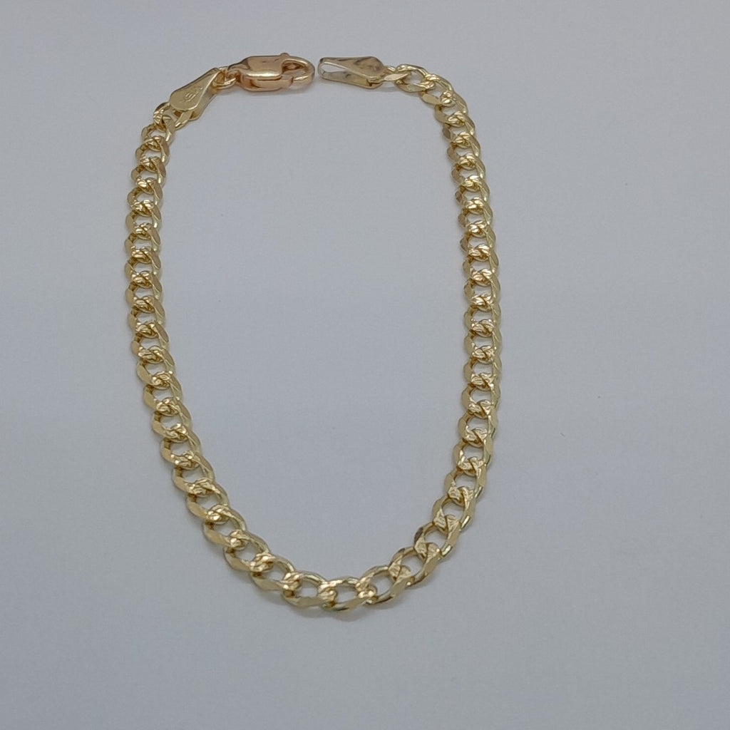 PULSERAS BARBADA ORO 14K 18 CM 4.6 GR (NUEVO)