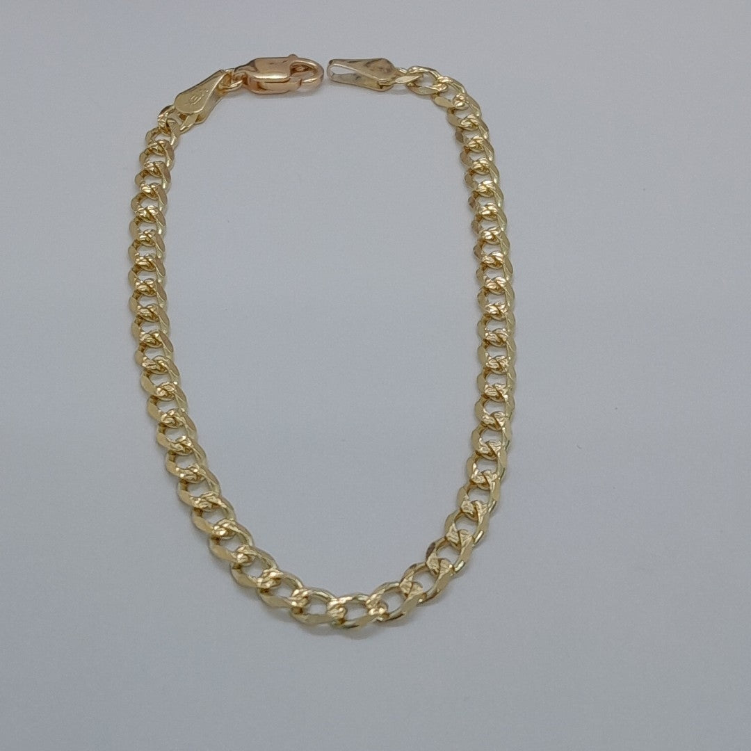 PULSERAS BARBADA ORO 14K 18 CM 4.6 GR (NUEVO)