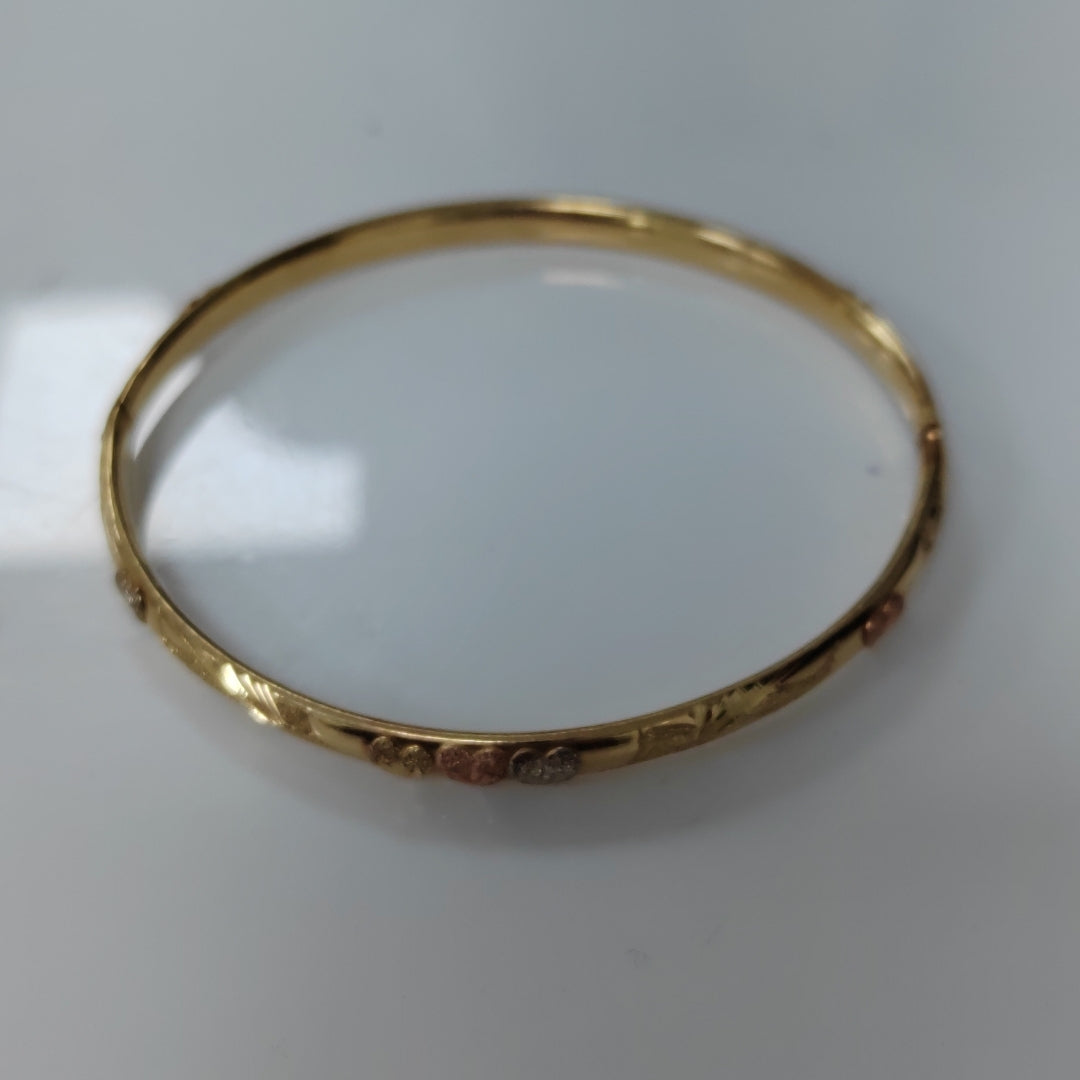 PULSERA RIGIDA ORO 14 K 7.9 GRMS (SEMINUEVO)