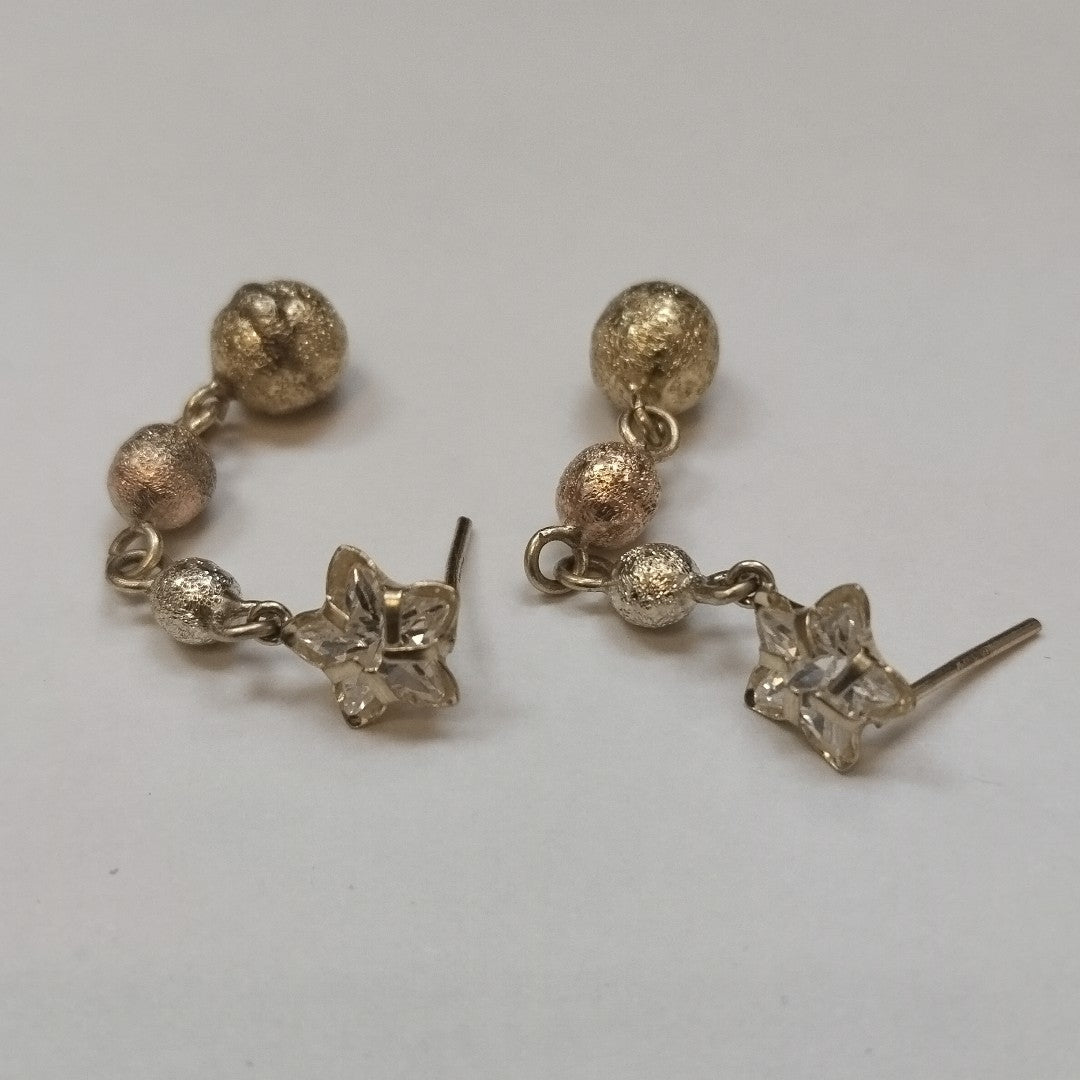 BROQUELES PAR ORO 14 K 3.5 GRMS (SEMINUEVO)