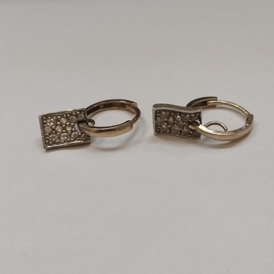 ARRACADAS PAR ORO 14 K 2.2 GRMS (SEMINUEVO)