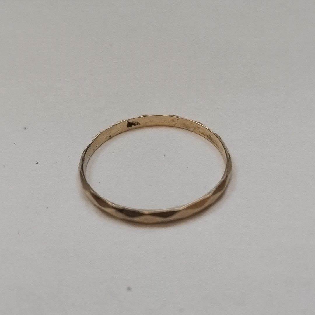 ARGOLLA ORO 14 K 0.8 GRMS (SEMINUEVO)