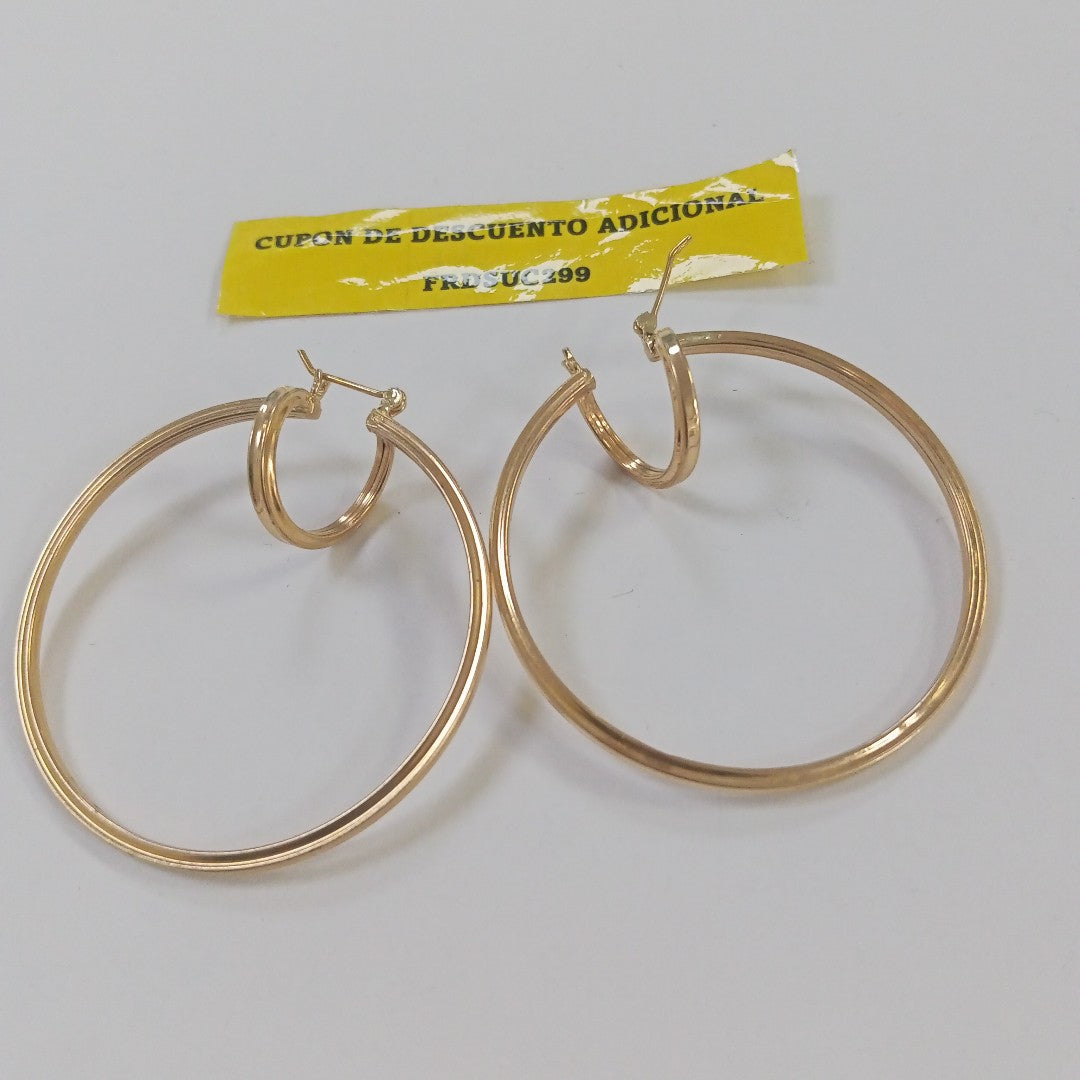 ARRACADAS PAR ORO 10 K 6 GRMS (SEMINUEVO)
