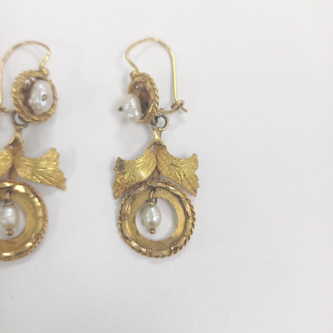 ARETES PAR ORO 8 K 5.5 GRMS (SEMINUEVO)