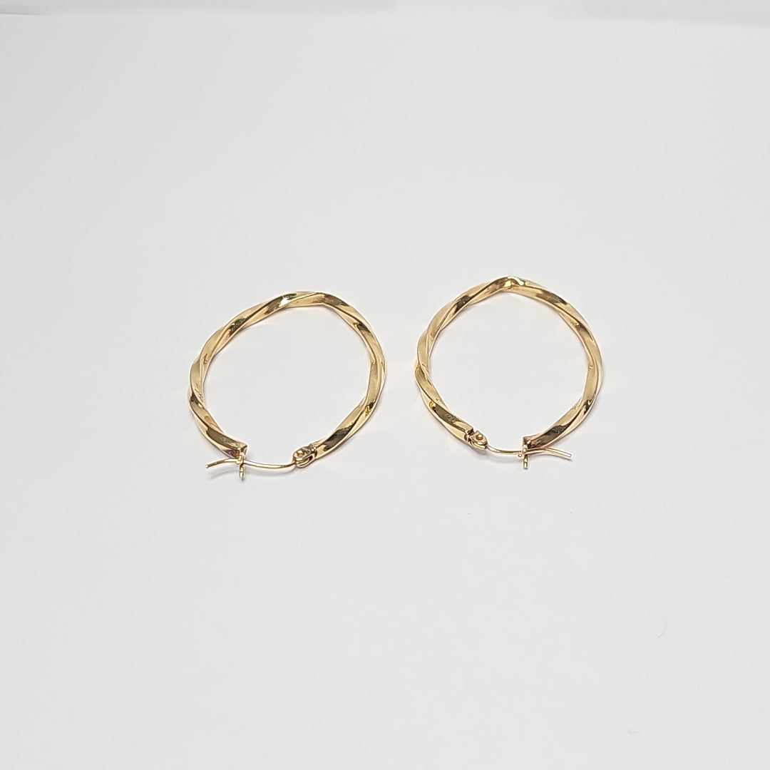 ARRACADAS PAR ORO 14 K 3.2 GRMS (SEMINUEVO)
