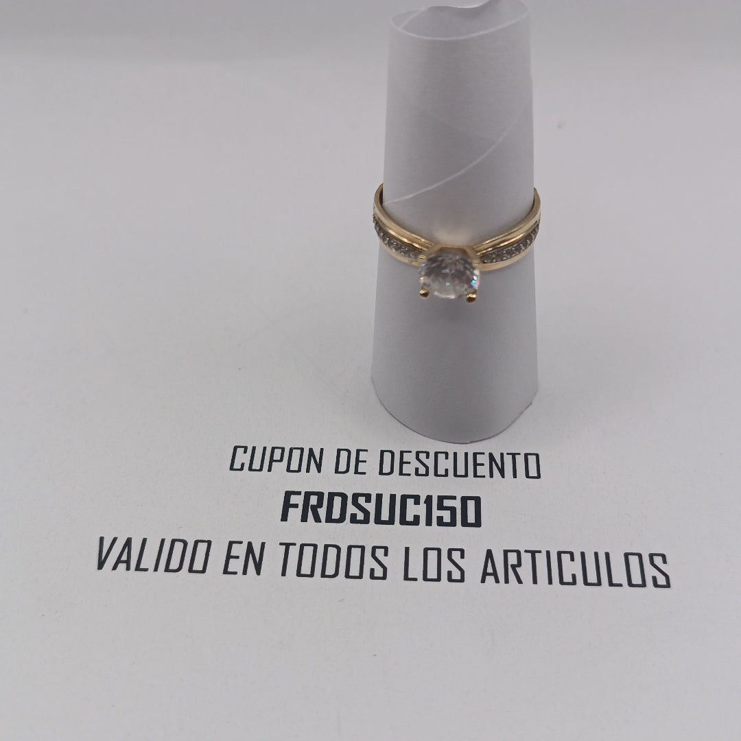 SOLITARIO ORO 14 K 1.9 GRMS (SEMINUEVO)