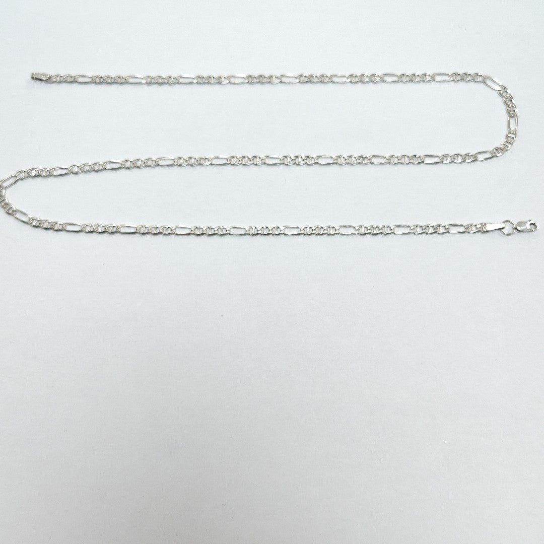 CADENA TEJIDO MARINERO PLATA .925 55 CM 7.9 GR (NUEVO)
