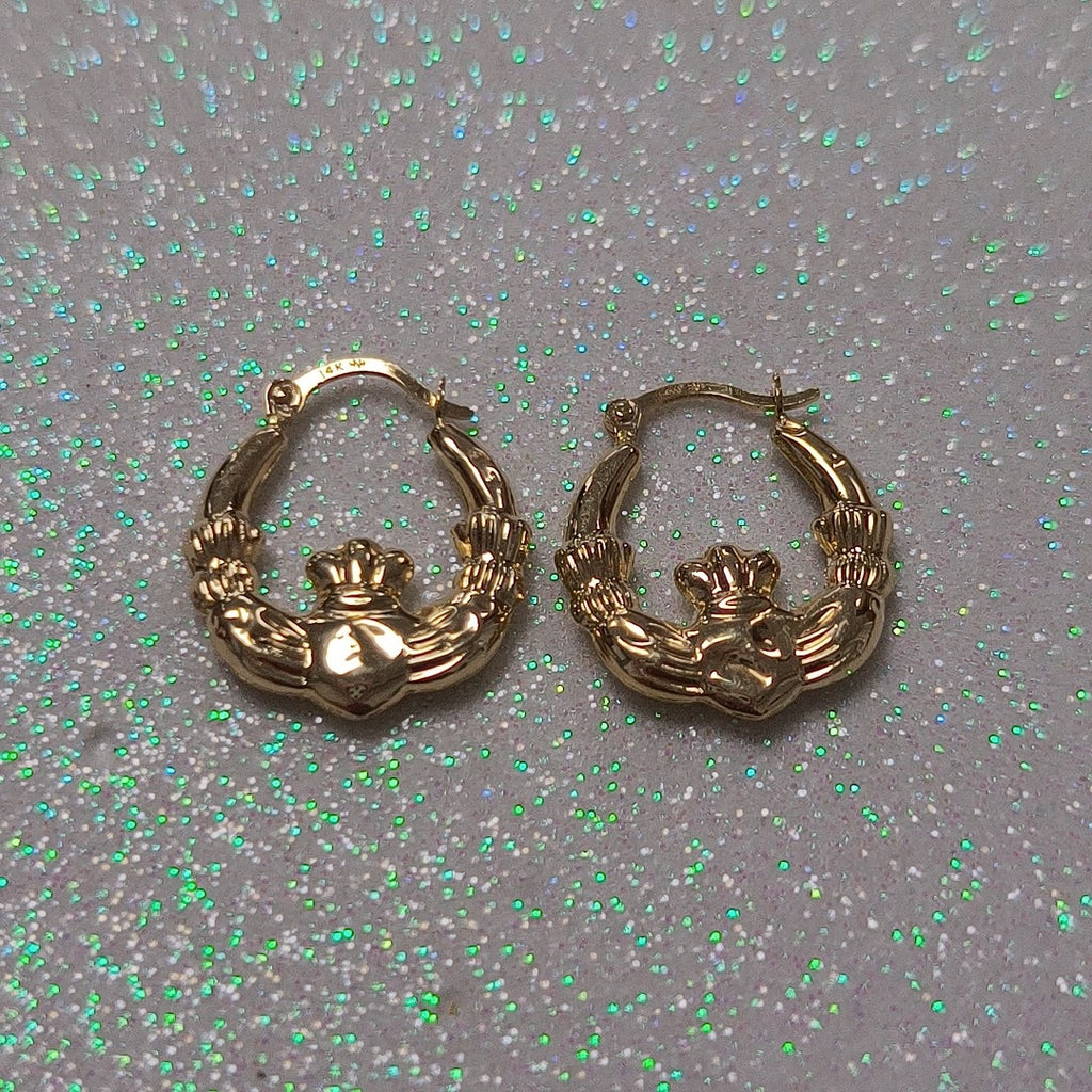 BROQUELES PAR ORO 14 K 0,80 GRMS (SEMINUEVO)