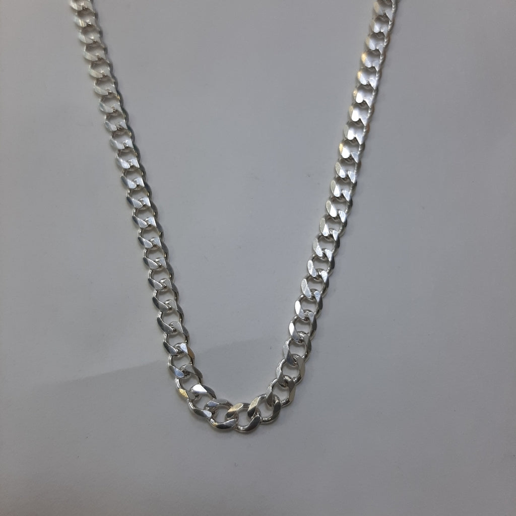 CADENA TEJIDO BARBADO PLATA .925 55 CM 12.9 GR (NUEVO)