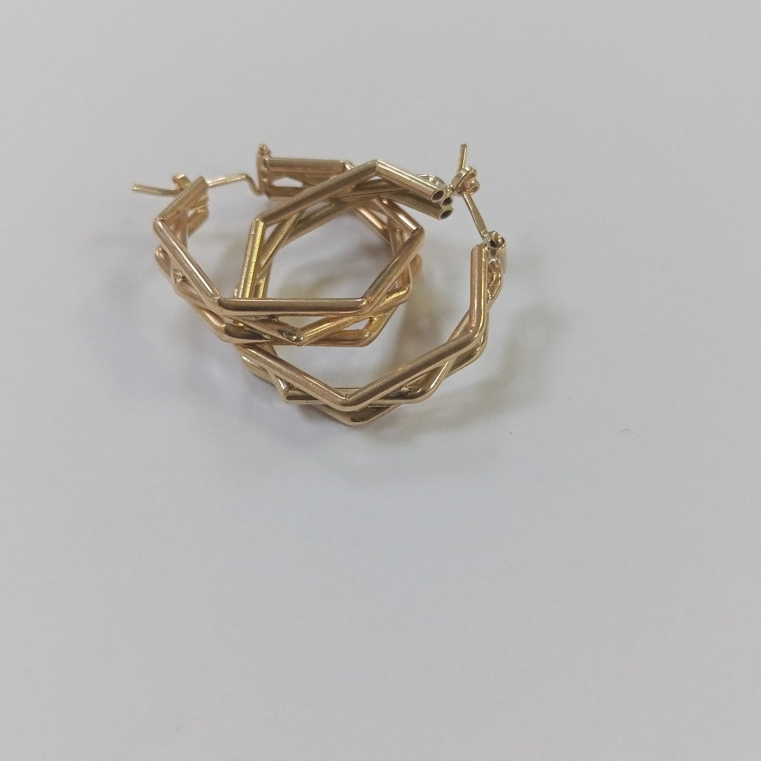 ARRACADAS PAR ORO 14 K 5.2 GRMS (SEMINUEVO)