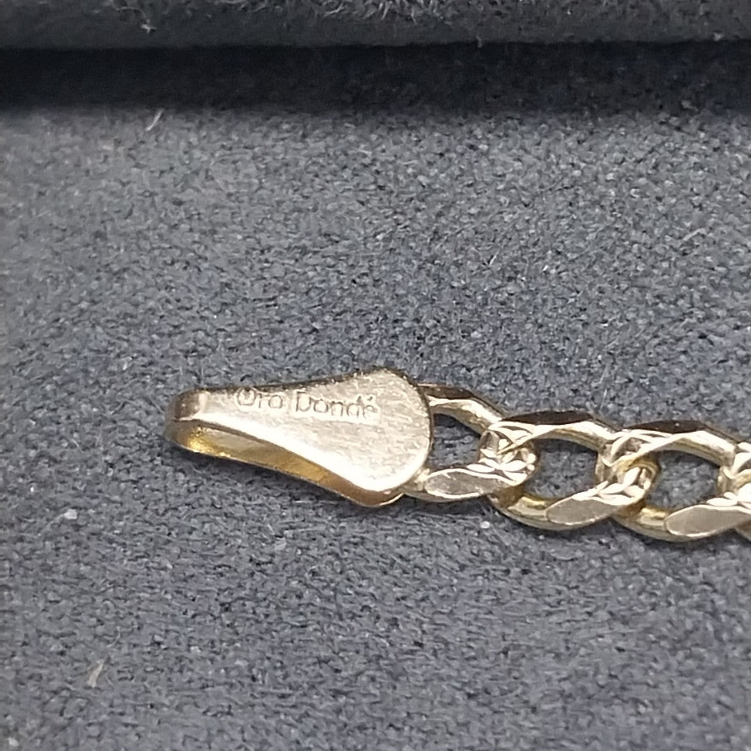 PULSERAS BARBADA ORO 14K 18 CM 4.6 GR (NUEVO)