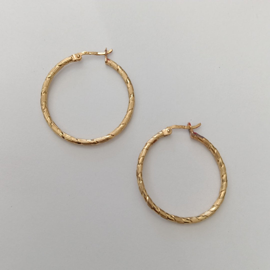ARRACADAS PAR ORO 14 K 2.8 GRMS (SEMINUEVO)