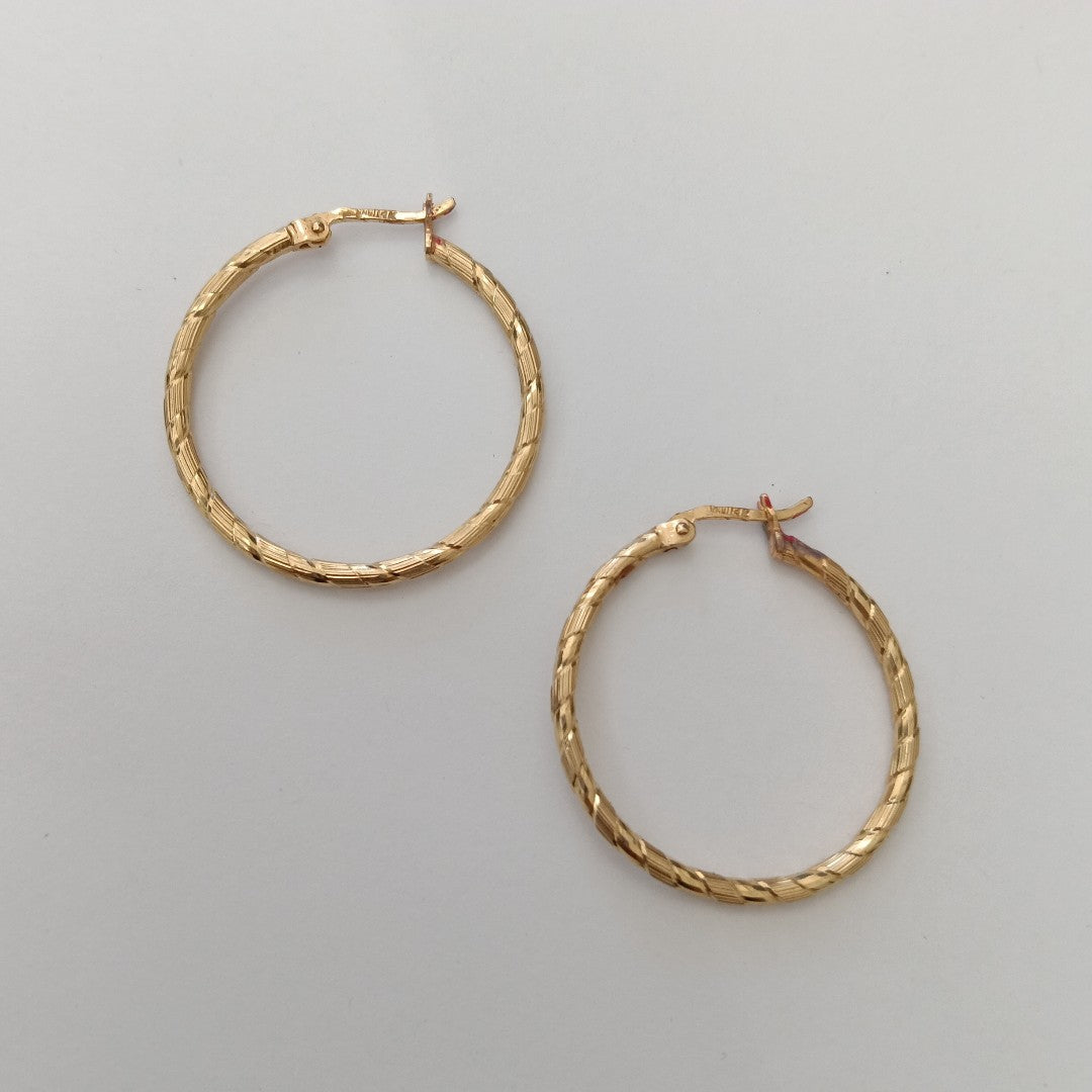 ARRACADAS PAR ORO 14 K 2.8 GRMS (SEMINUEVO)