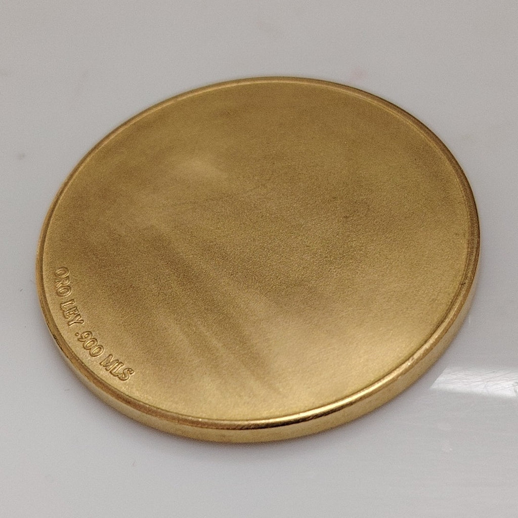 MEDALLA CONMEMORATIVA ORO 21 K 42.1 GRMS (SEMINUEVO)