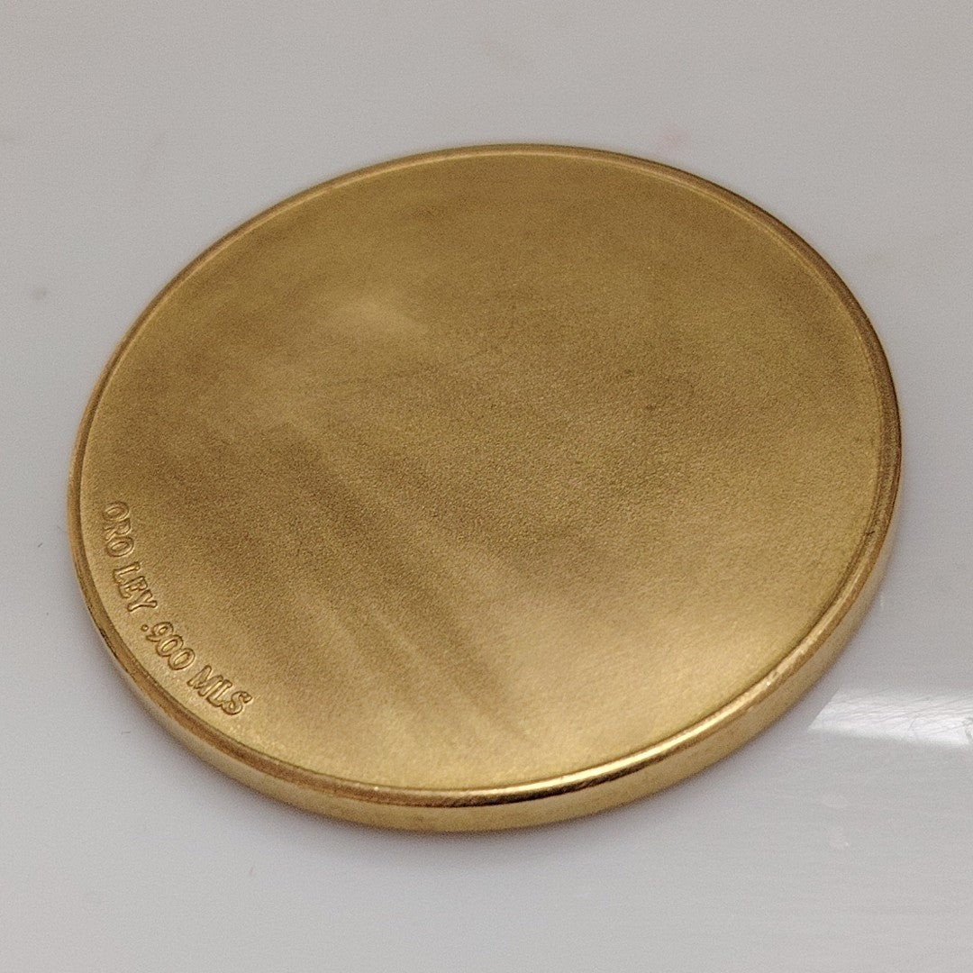 MEDALLA CONMEMORATIVA ORO 21 K 42.1 GRMS (SEMINUEVO)