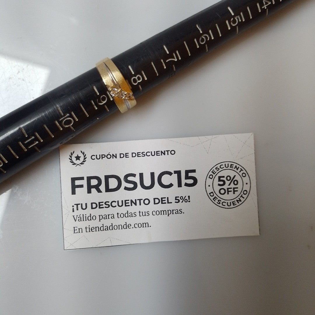 ARGOLLA ORO, RODIADO 14 K 4.8 GRMS (SEMINUEVO)