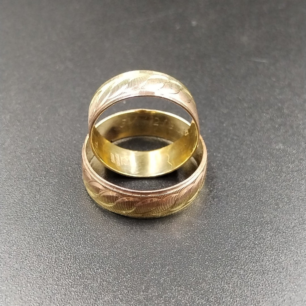 ARGOLLA ORO, ORO COMBINADO 10 K 4.6 GRMS (SEMINUEVO)