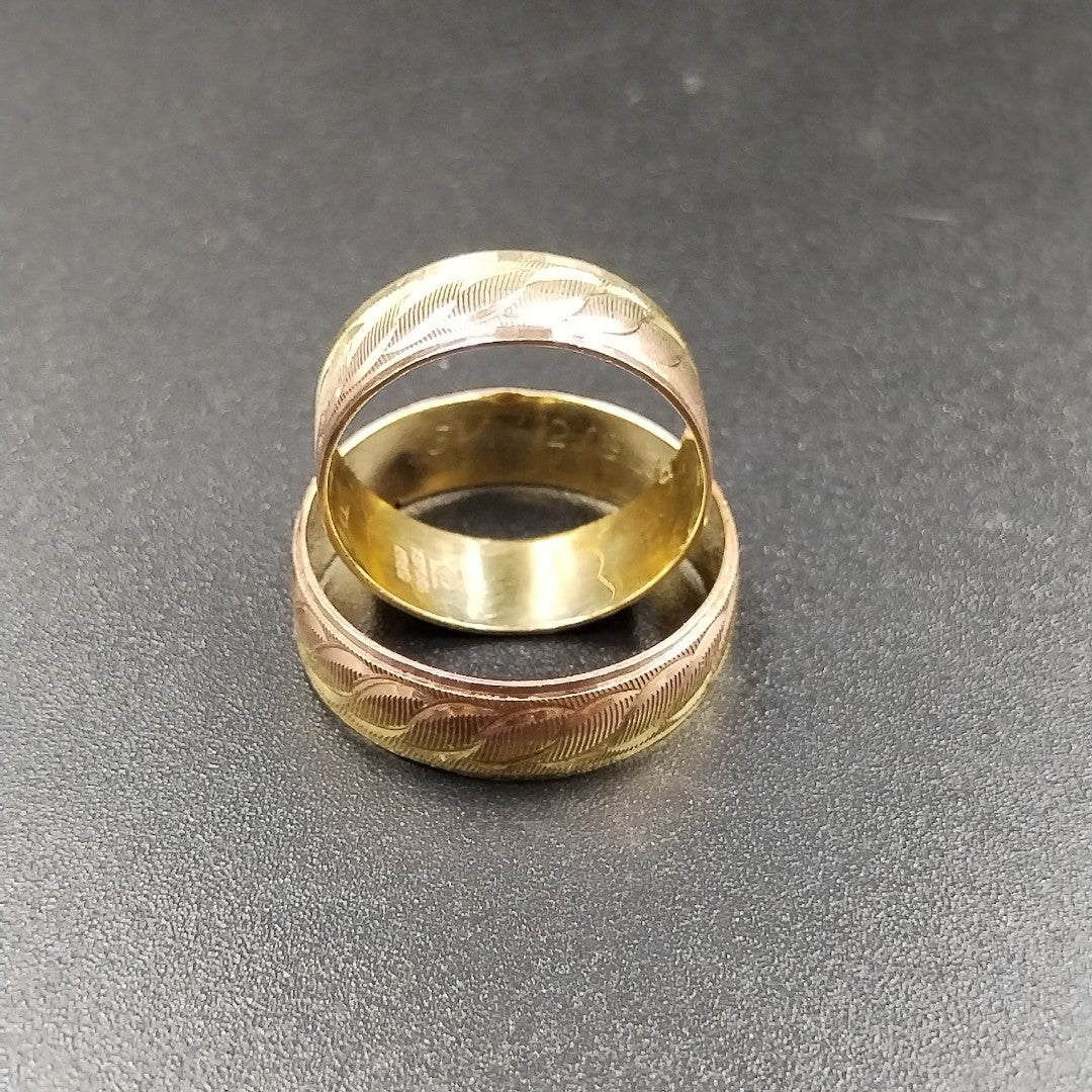 ARGOLLA ORO, ORO COMBINADO 10 K 4.6 GRMS (SEMINUEVO)