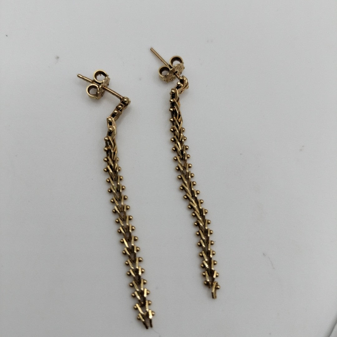 BROQUELES PAR ORO 14 K 2.2 GRMS (SEMINUEVO)