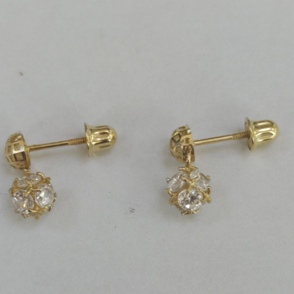 BROQUELES PAR ORO 14 K 0,80 GRMS (SEMINUEVO)