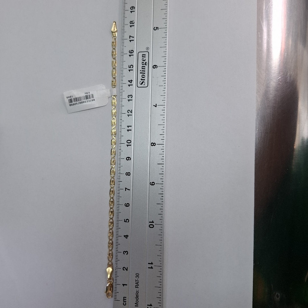 PULSERAS GUCHI ORO 14K 18 CM 2.8 GR (NUEVO)