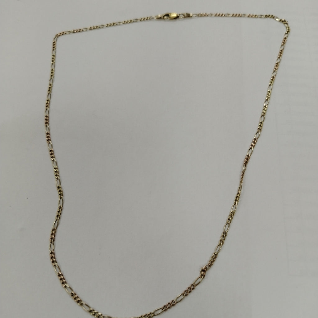 CADENA ORO, ORO COMBINADO 14 K 5.1 GRMS (SEMINUEVO)