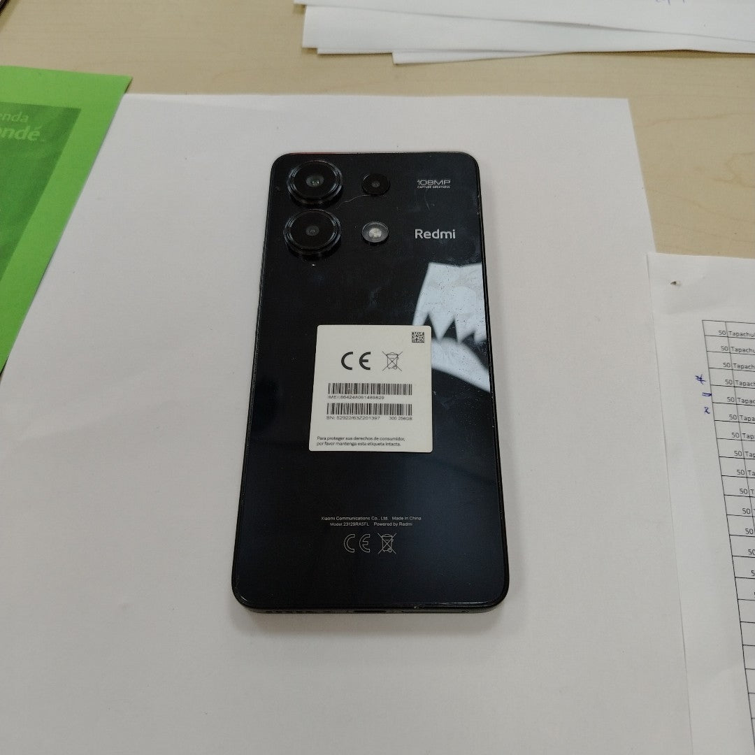 CELULAR XIAOMI REDMI NOTE 13 23129RA5FL (2024) 256 GB 8 GB RAM (SEMINUEVO)