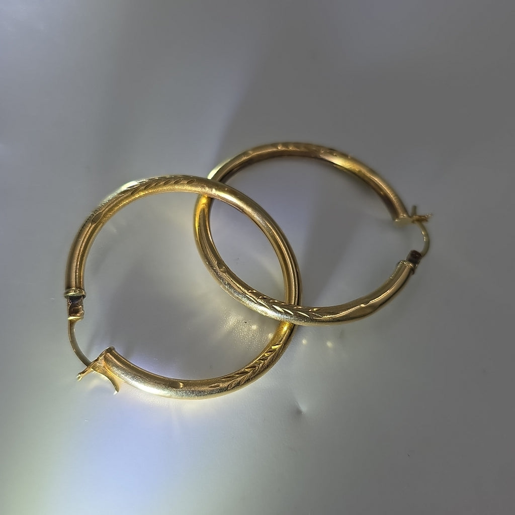 ARRACADAS PAR ORO 14 K 3.3 GRMS (SEMINUEVO)