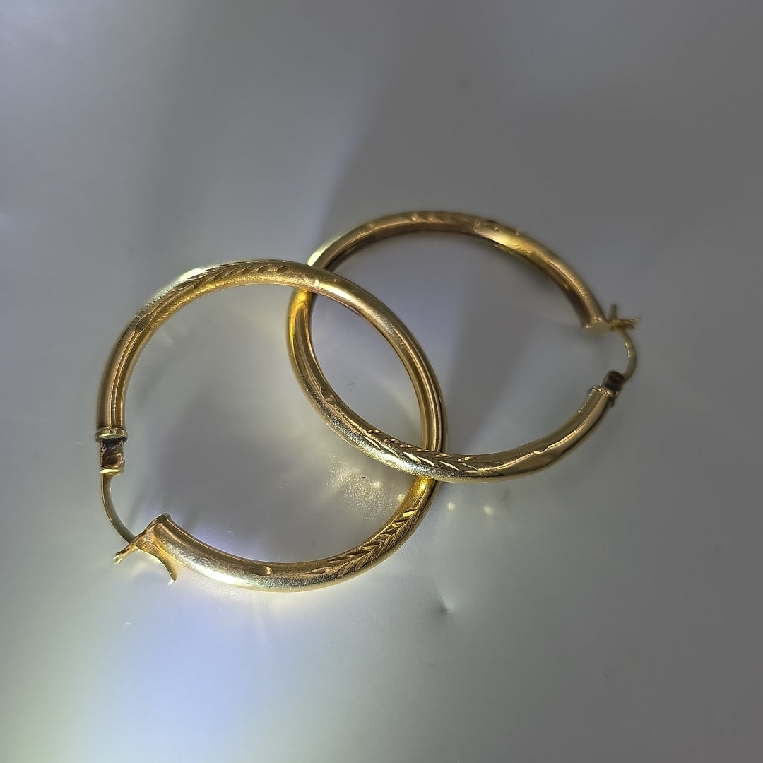ARRACADAS PAR ORO 14 K 3.3 GRMS (SEMINUEVO)