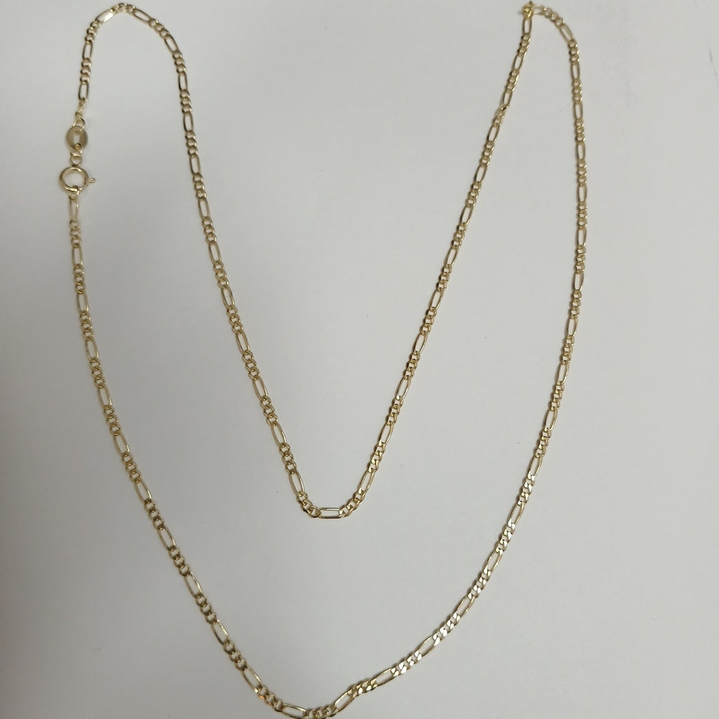 CADENAS TEJIDO 3X1 ORO 10K 55 CM 3.2 GR (NUEVO)