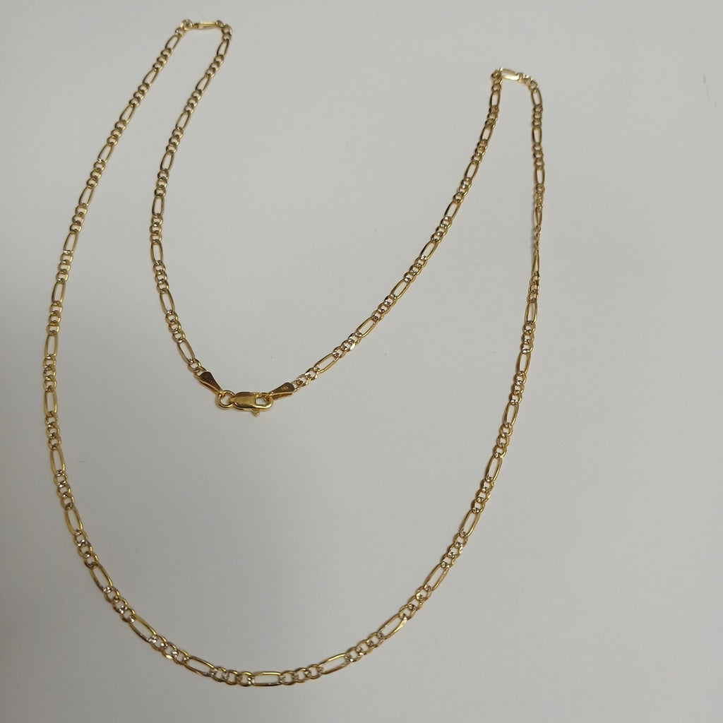 CADENAS TEJIDO 3X1 ORO 14K 55 CM 4.9 GR (NUEVO)