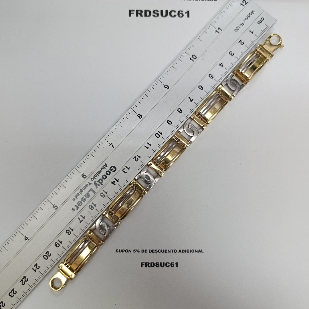 PULSERA RIGIDA ORO,ORO BLANCO 14 K 22,30 GRMS (SEMINUEVO)
