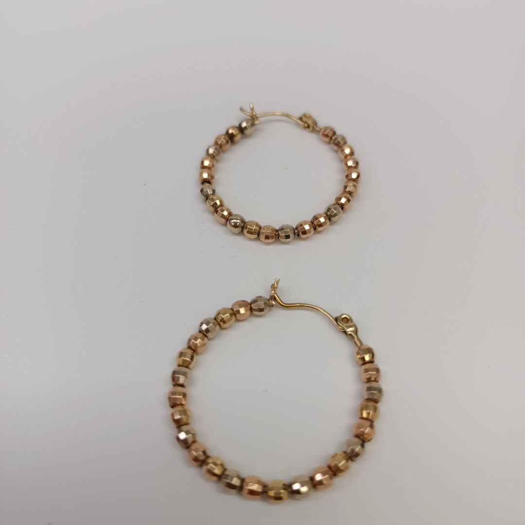 ARRACADAS PAR ORO 14 K 4.7 GRMS (SEMINUEVO)